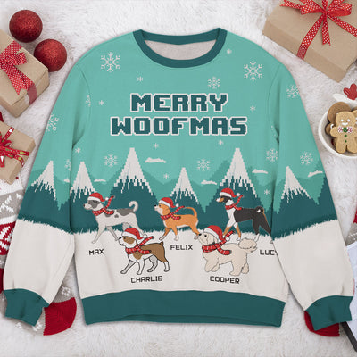 Merry Christmas Dog Version - Personalized Custom All-Over-Print Sweatshirt