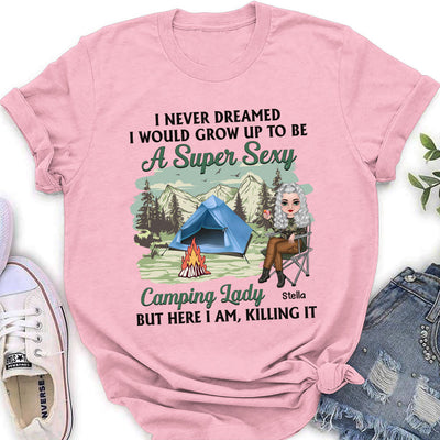 Camping Lady - Personalized Custom Women's T-shirt