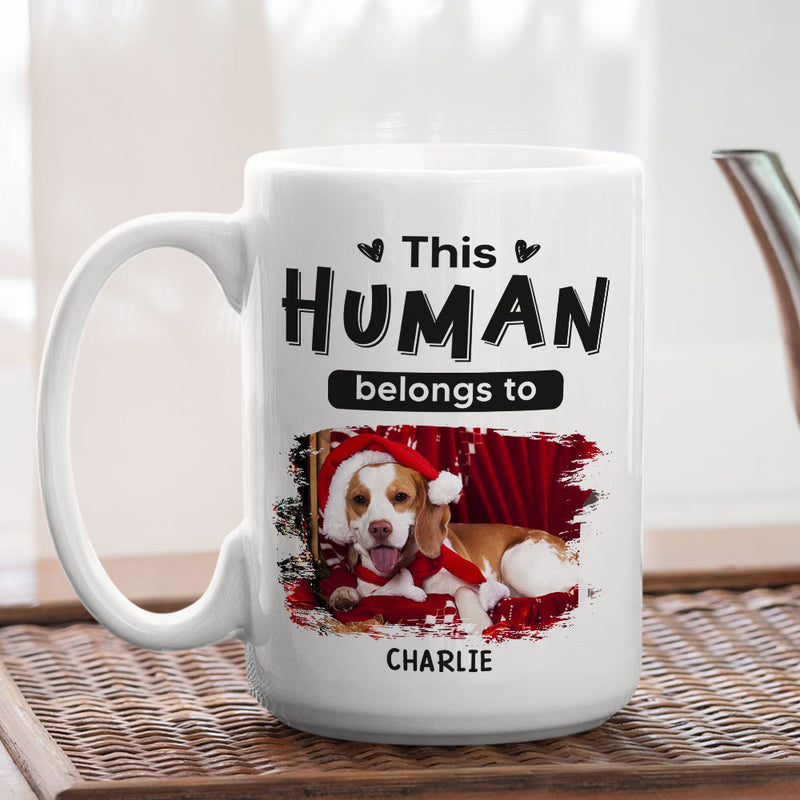 Belongs To Pets Christmas - Personalized Custom Coffee Mug