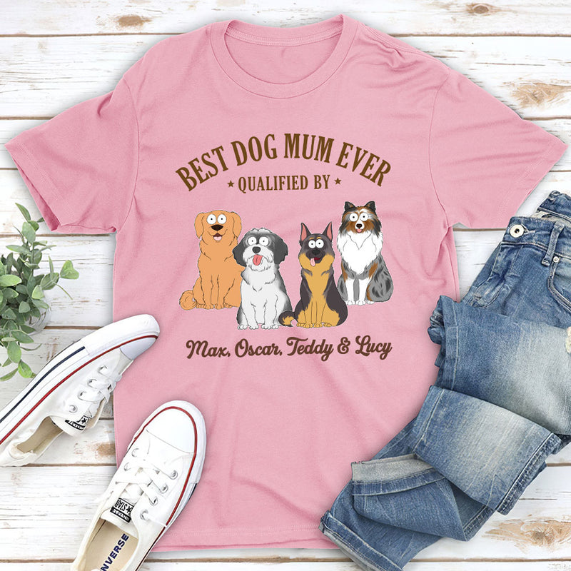 Best Dad Qualified By - Personalized Custom Unisex T-shirt