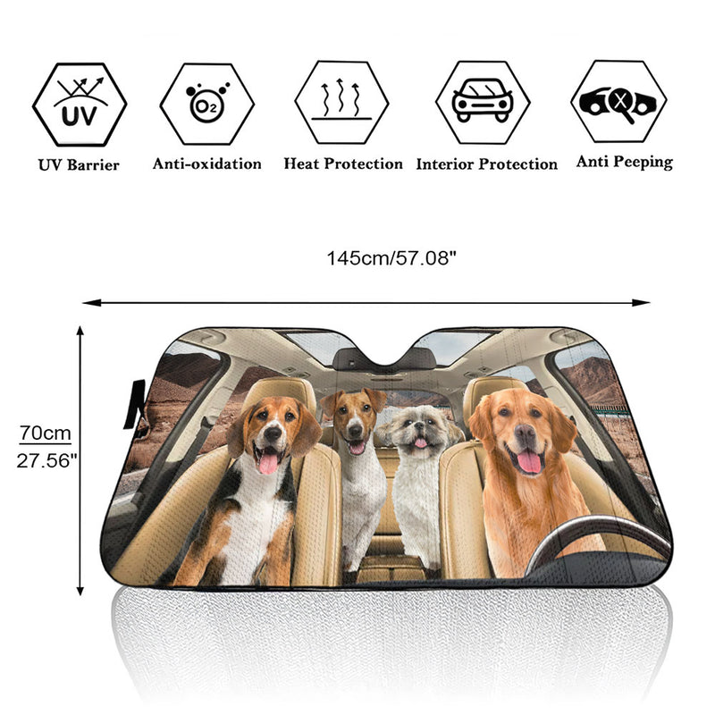 Custom Pet Photo - Personalized Car Sunshade