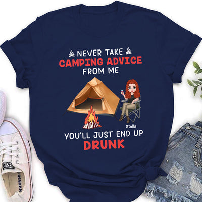 Camping Advice - Personalized Custom Women's T-shirt