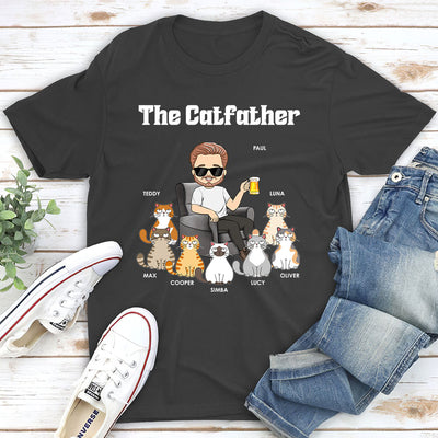 The Catfather - Personalized Custom Unisex T-shirt