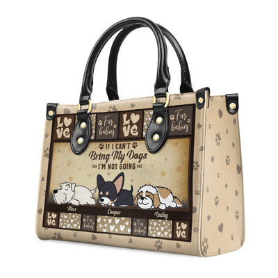 Bring My Dog - Personalized Custom Leather Bag