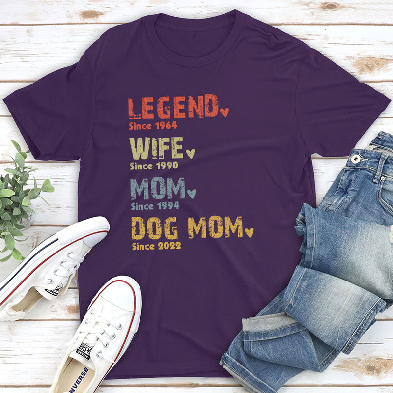 Legend Dog Dad/Mom - Personalized Custom Unisex T-shirt