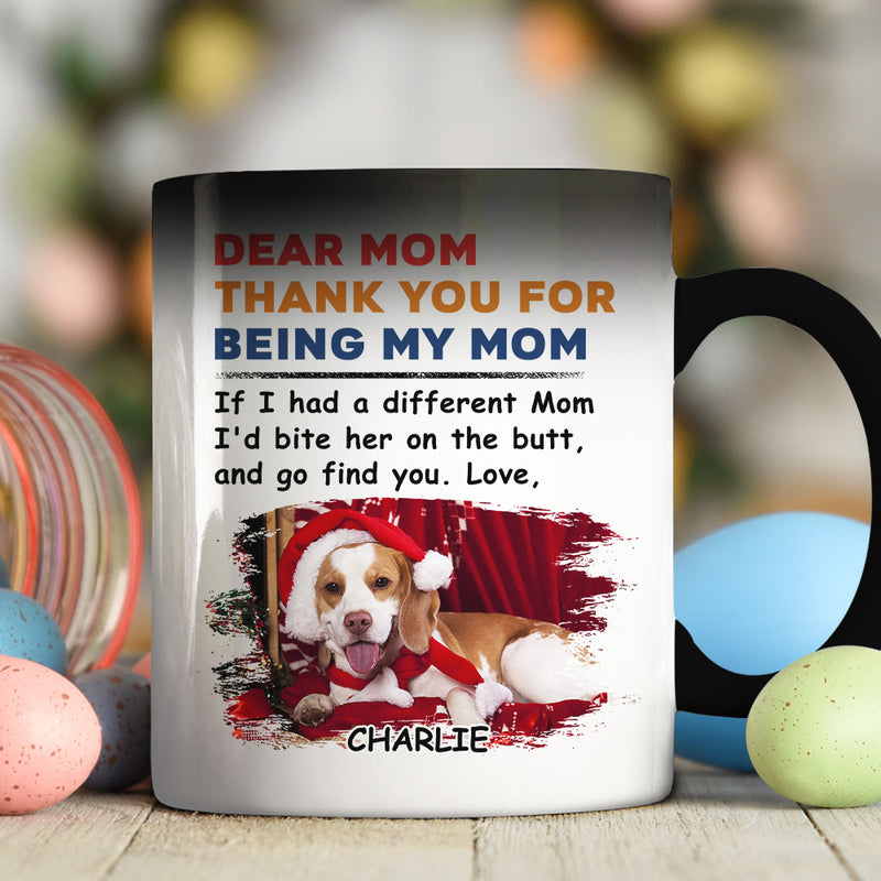 Bite The Butt Christmas - Personalized Custom Color Changing Mug