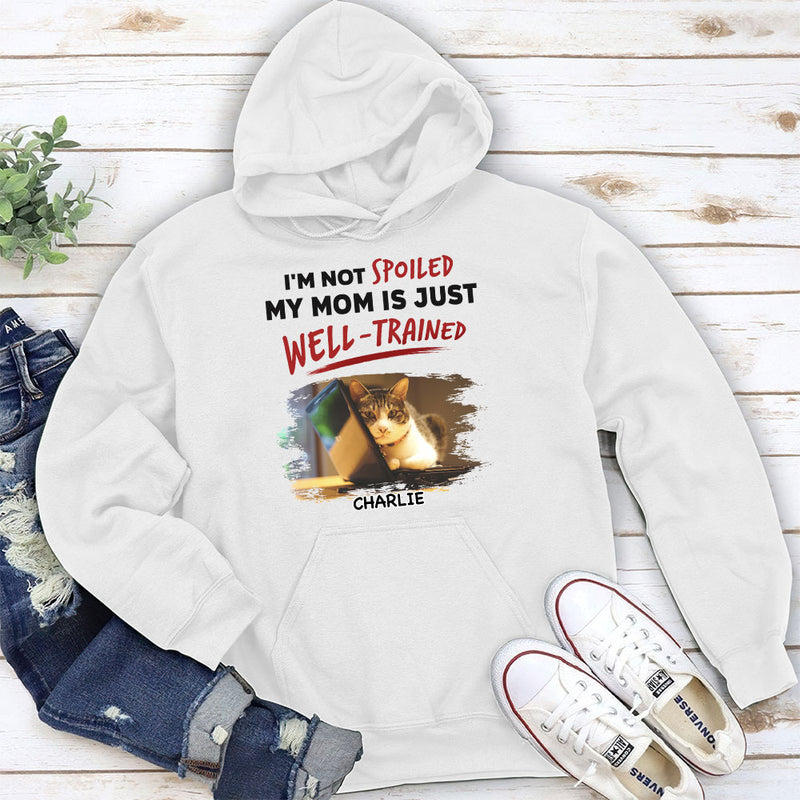 We Are Not Spoiled Our Dad Is Just Well Trained - Personalized Custom Hoodie