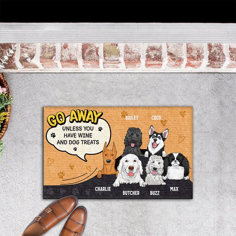 Go Away Unless You - Personalized Custom Doormat