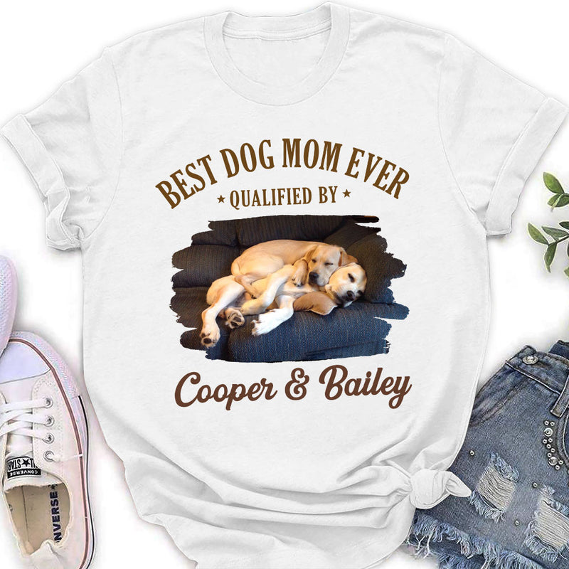 Best Dad Qualified By - Personalized Custom Women&