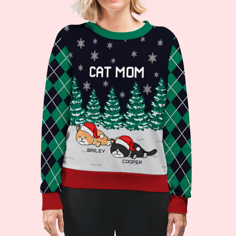 In The Christmas Night - Personalized Custom All-Over-Print Sweatshirt