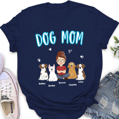 A Dog Mom - Personalized Custom Women's T-shirt