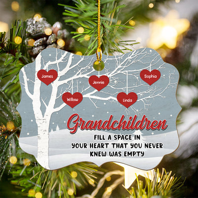 Filling Grandma Heart - Personalized Custom 1-layered Wood Ornament