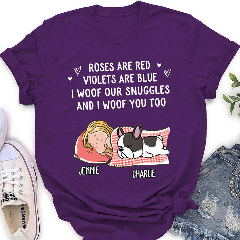 Woof Snuggles 2 - Personalized Custom Women&