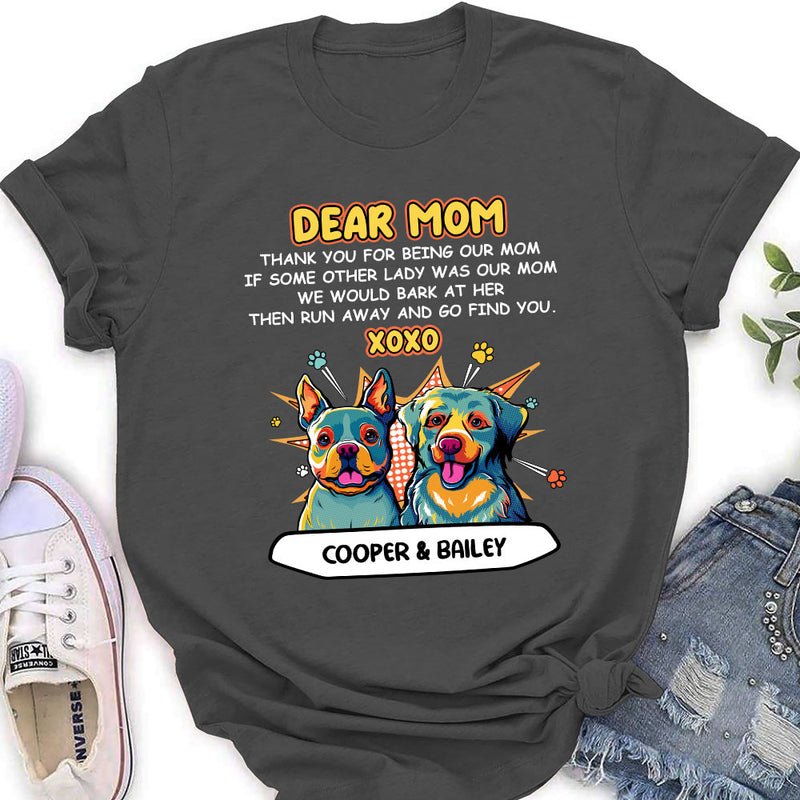 Pop Art Dear Dad XOXO - Personalized Custom Women&