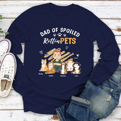 Spoiled Pets Funny - Personalized Custom Long Sleeve T-shirt