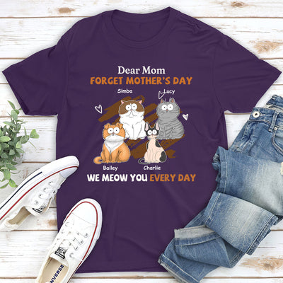 I Meow You Every Day Mom - Personalized Custom Unisex T-shirt