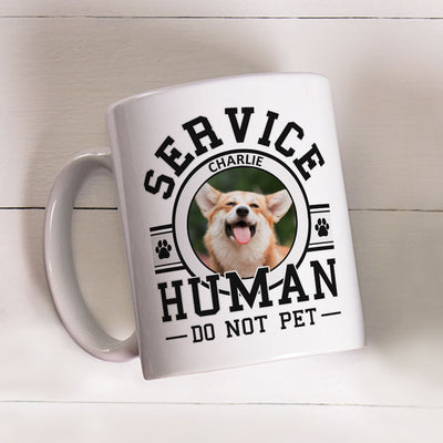 Dogs Service Human Logo - Personalized Custom Coffee Mug