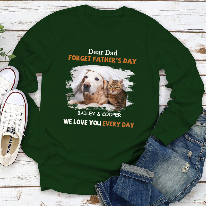 We Love You Every Day - Personalized Custom Long Sleeve T-shirt