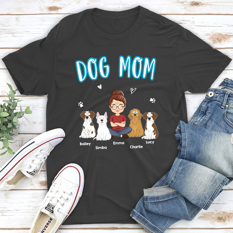 A Dog Mom - Personalized Custom Unisex T-shirt