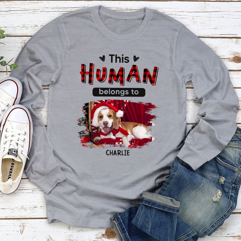 Funny Belongs To - Personalized Custom Long Sleeve T-shirt