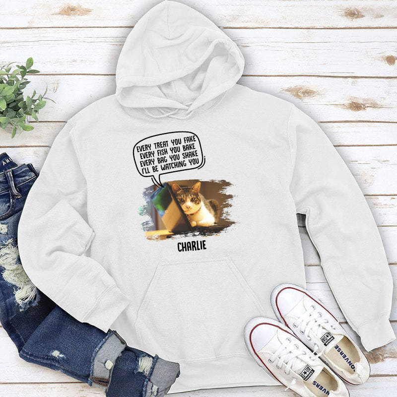 Watching You Cat Butt - Personalized Custom Hoodie