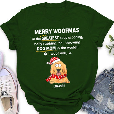 Greatest Woofmas - Personalized Custom Women's T-shirt