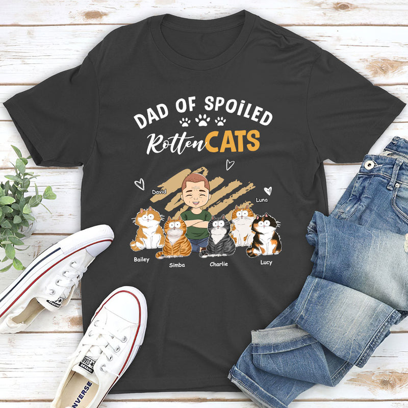 Spoiled Cats Funny - Personalized Custom Unisex T-shirt