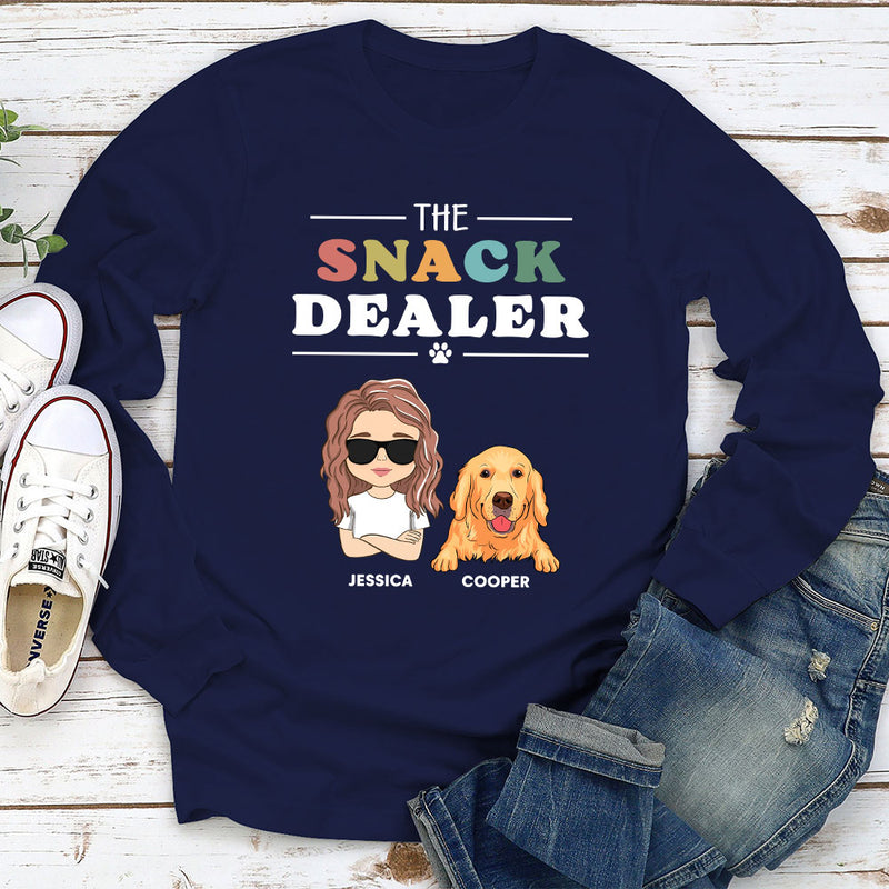 The Snack Dealer - Personalized Custom Long Sleeve T-shirt