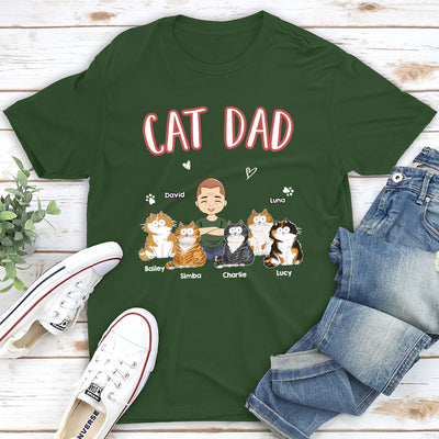 A Cat Mom - Personalized Custom Unisex T-shirt