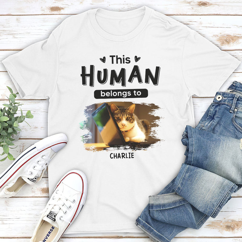 Belongs To Cats Christmas - Personalized Custom Unisex T-shirt