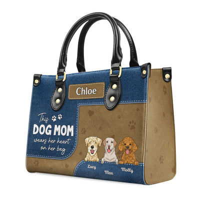 Dog Mom Wears - Personalized Custom Leather Bag