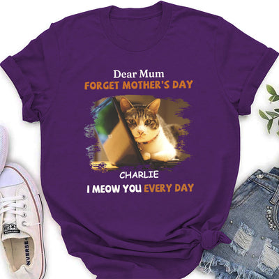 I Meow You Every Day Mom - Personalized Custom Women's T-shirt