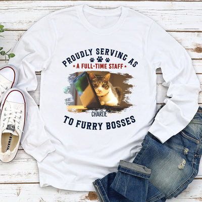 My Furry Boss - Personalized Custom Long Sleeve T-shirt