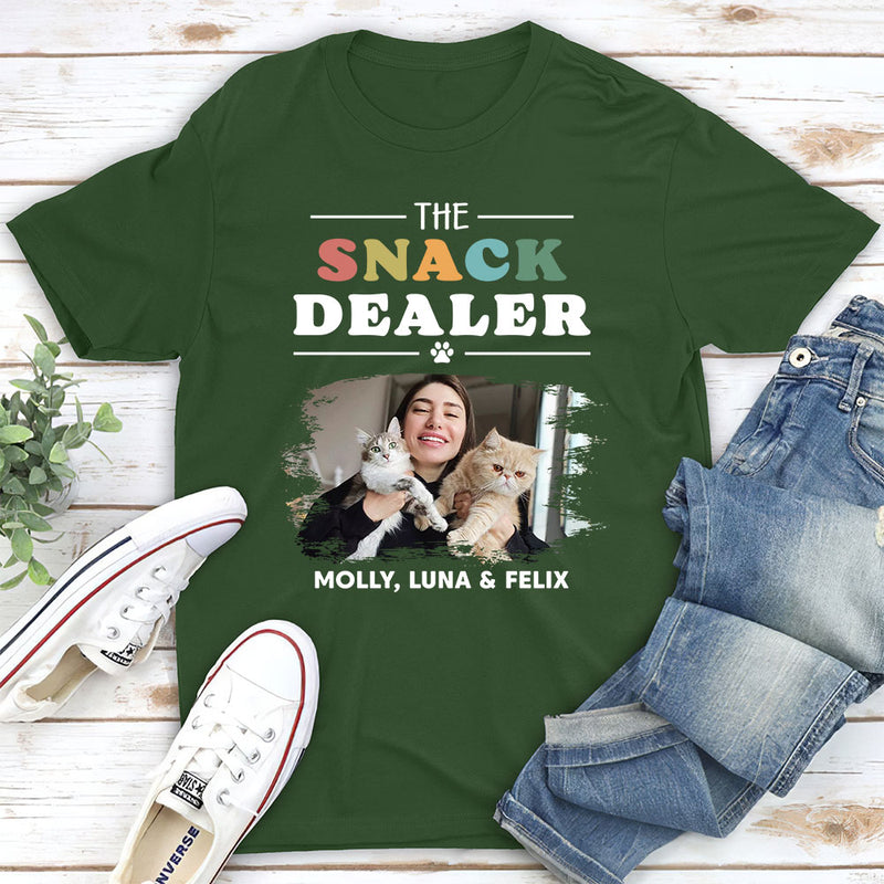 Pets Snack Dealer Photo - Personalized Custom Unisex T-shirt