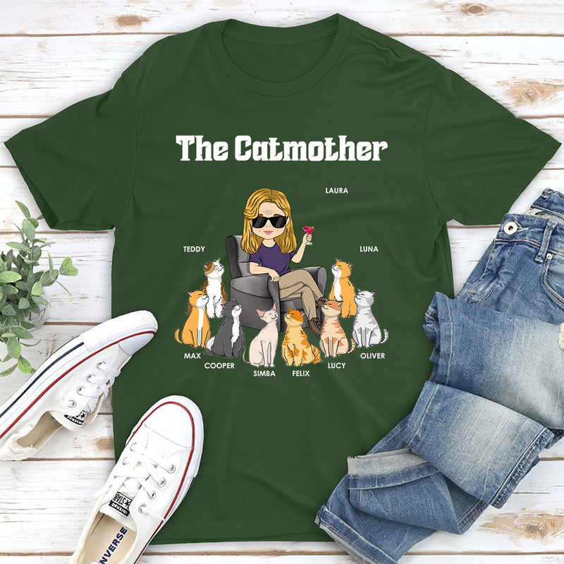 Mother Of Cats - Personalized Custom Unisex T-shirt