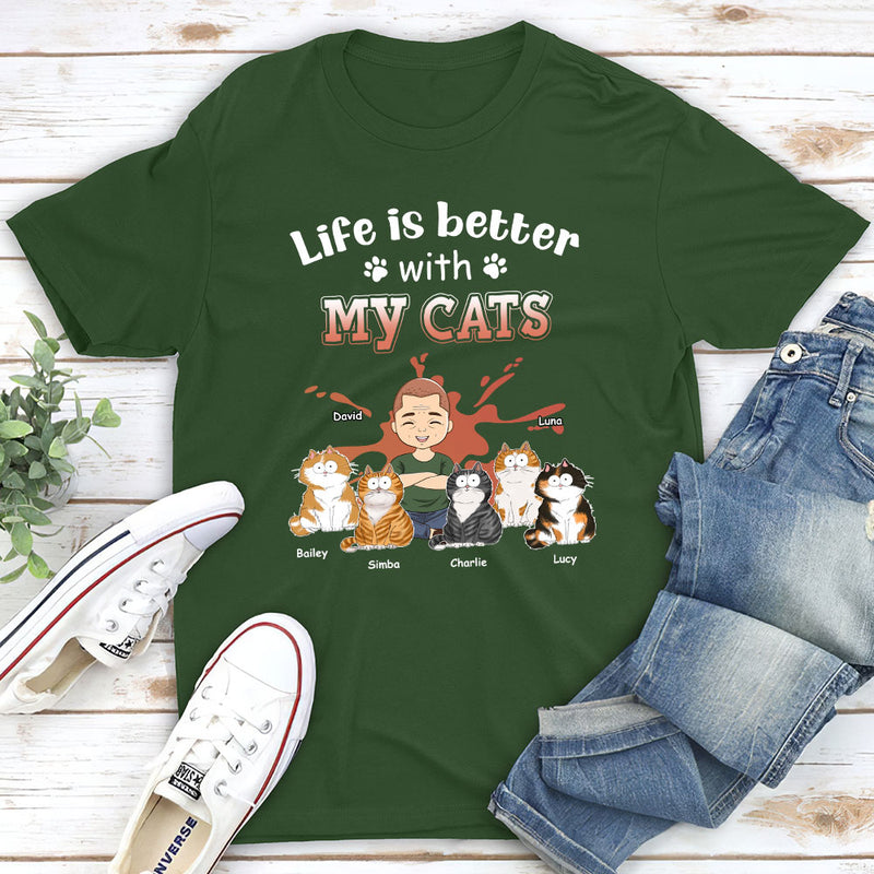 Life Is Better Funny - Personalized Custom Unisex T-shirt