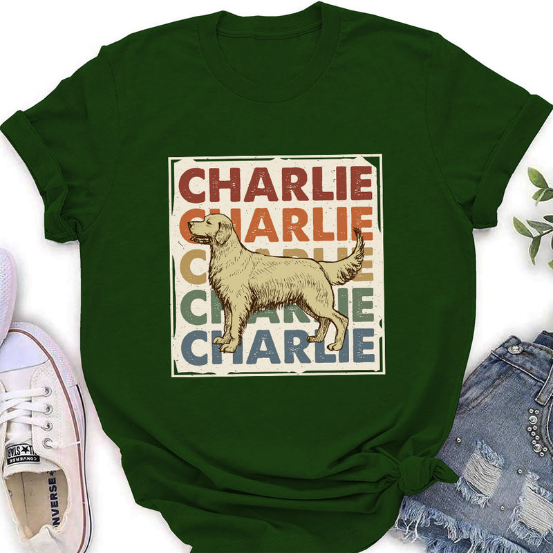 Love My Darling Vintage Dog - Personalized Custom Women&