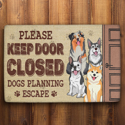 Dog Planning - Personalized Custom Doormat