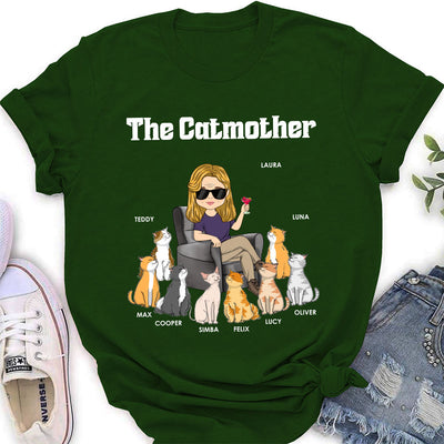 Mother Of Cats - Personalized Custom Women's T-shirt