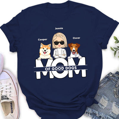 Dad Of Good Dogs - Personalized Custom Women's T-shirt