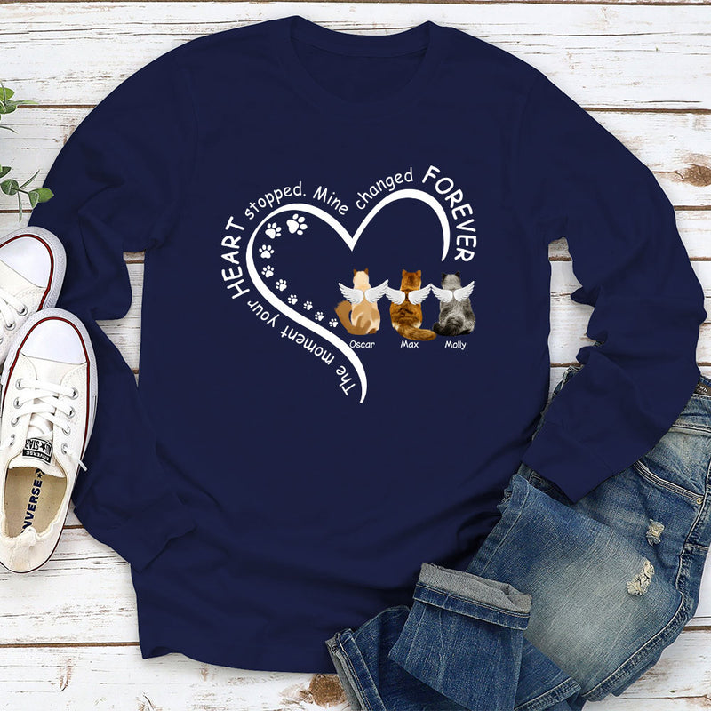 My Heart Changed Forever 2 - Personalized Custom Long Sleeve T-shirt