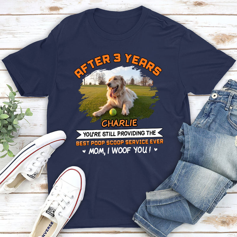 Best Poop Scoop Service - Personalized Custom Unisex T-shirt