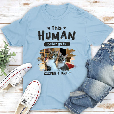 Belongs To Cats Christmas - Personalized Custom Unisex T-shirt