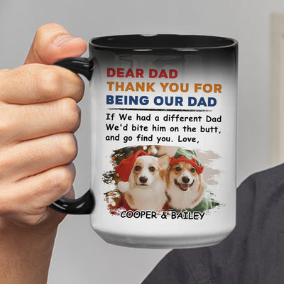 Bite The Butt Christmas - Personalized Custom Color Changing Mug