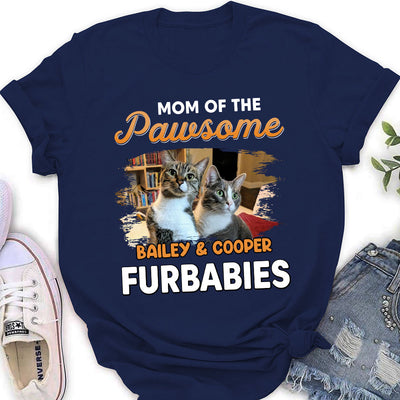 Dad Of Furbabies - Personalized Custom Women's T-shirt