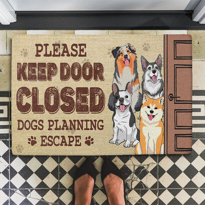 Dog Planning - Personalized Custom Doormat