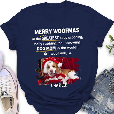 Greatest Woofmas - Personalized Custom Women's T-shirt