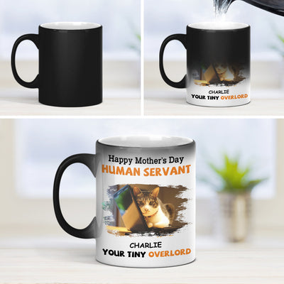 To My Human Servant Mom - Personalized Custom Color Changing Mug