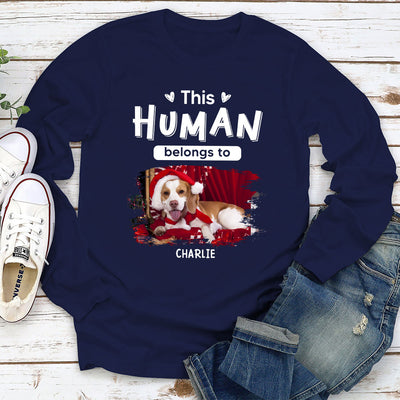 Belongs To Pets Christmas - Personalized Custom Long Sleeve T-shirt