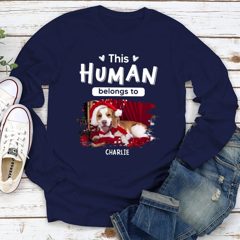 Belongs To Pets Christmas - Personalized Custom Long Sleeve T-shirt